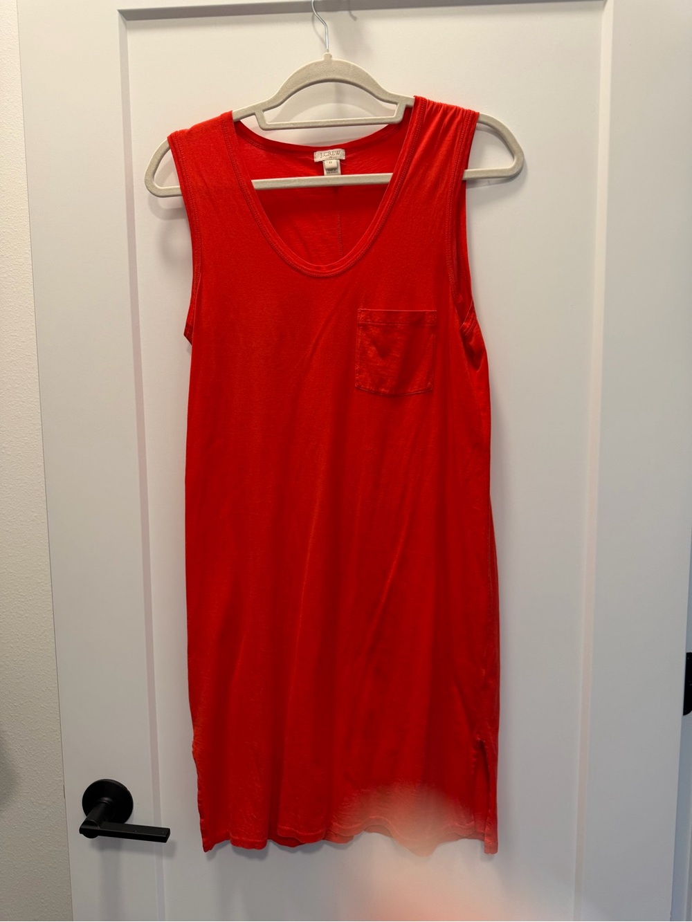 J. Crew Factory Red Sleeveless Pocket Shift Dress XS
